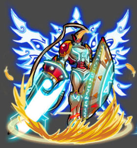 红莲骑士兽SP(超究极体)：病毒种疫苗种混合型圣骑士数码兽